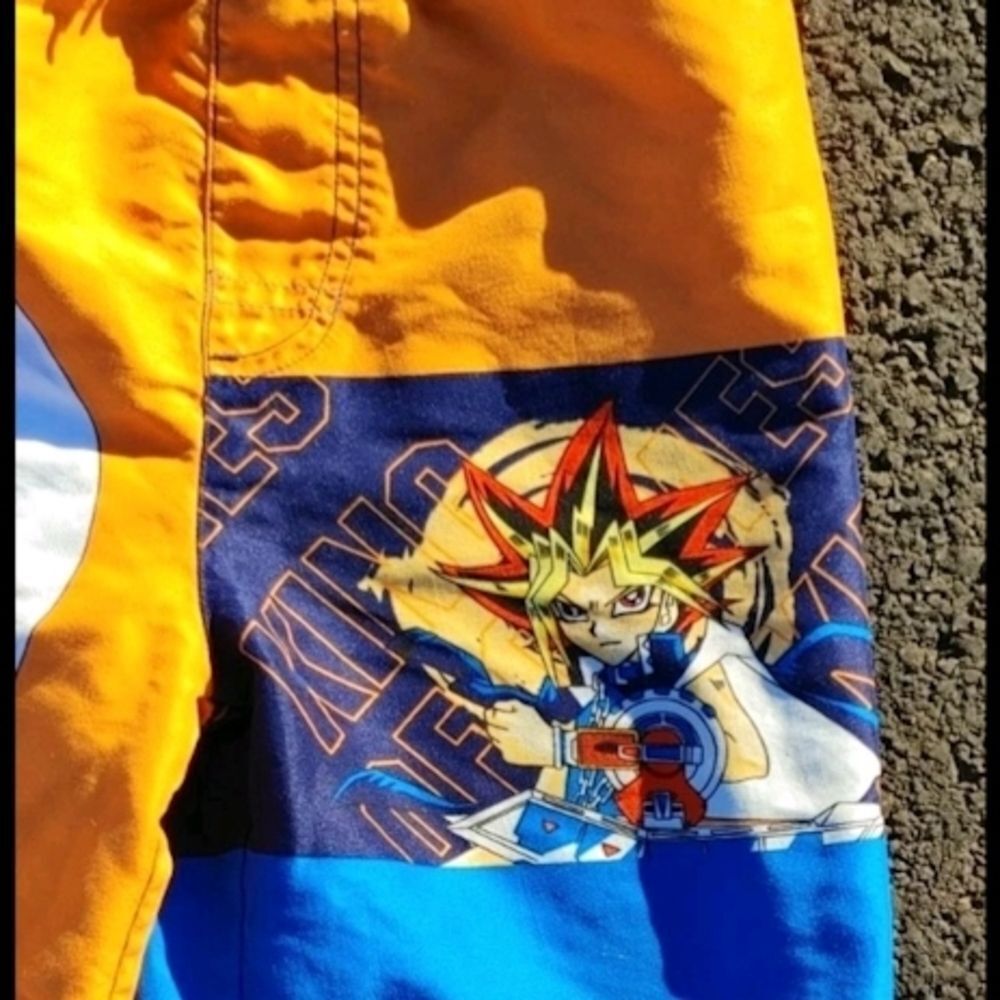 Vtg 1996 Yu-Gi-Oh! Boys Youth Swim Shorts Waist Size 24"  - Picture 3 of 10